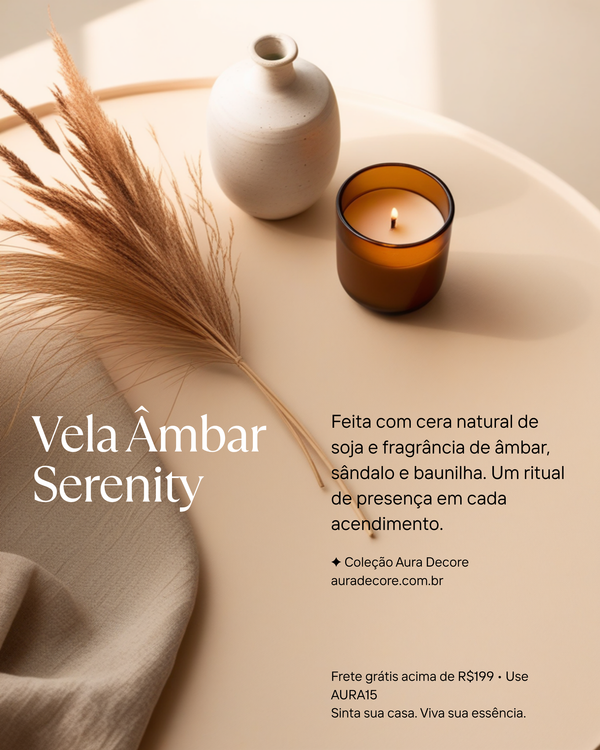 Castiçal Cerâmica Tríptico — Design Japandi | Aura Decore
