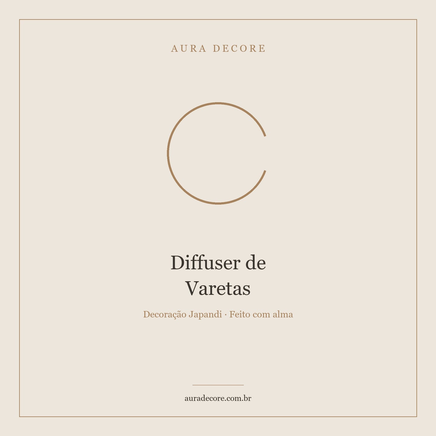 Diffuser Varetas Blend Exclusivo 200ml — Aroma Natural 90 dias | Aura Decore
