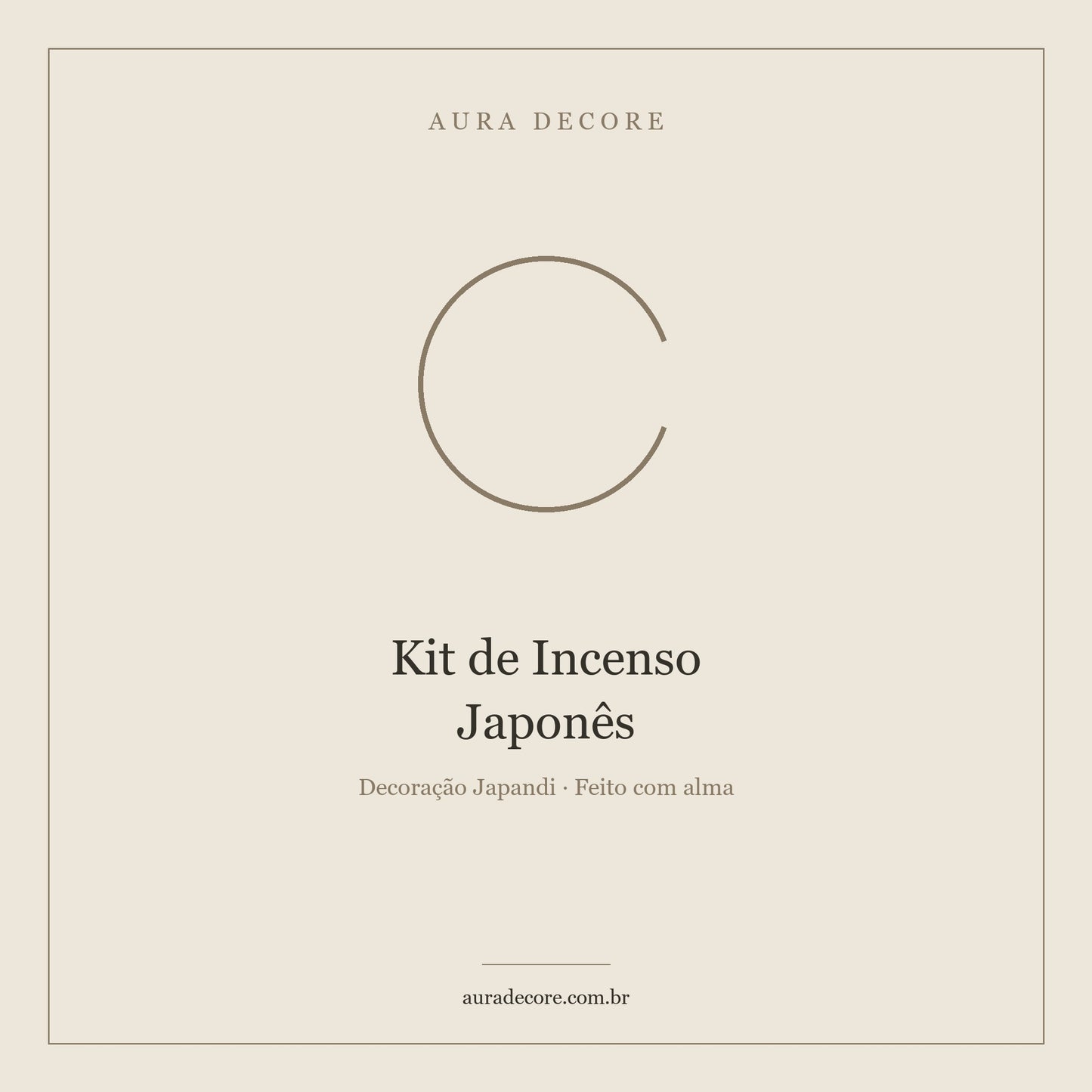 Kit Incenso Japonês 20 Varetas Artesanais — Ritual Completo | Aura Decore