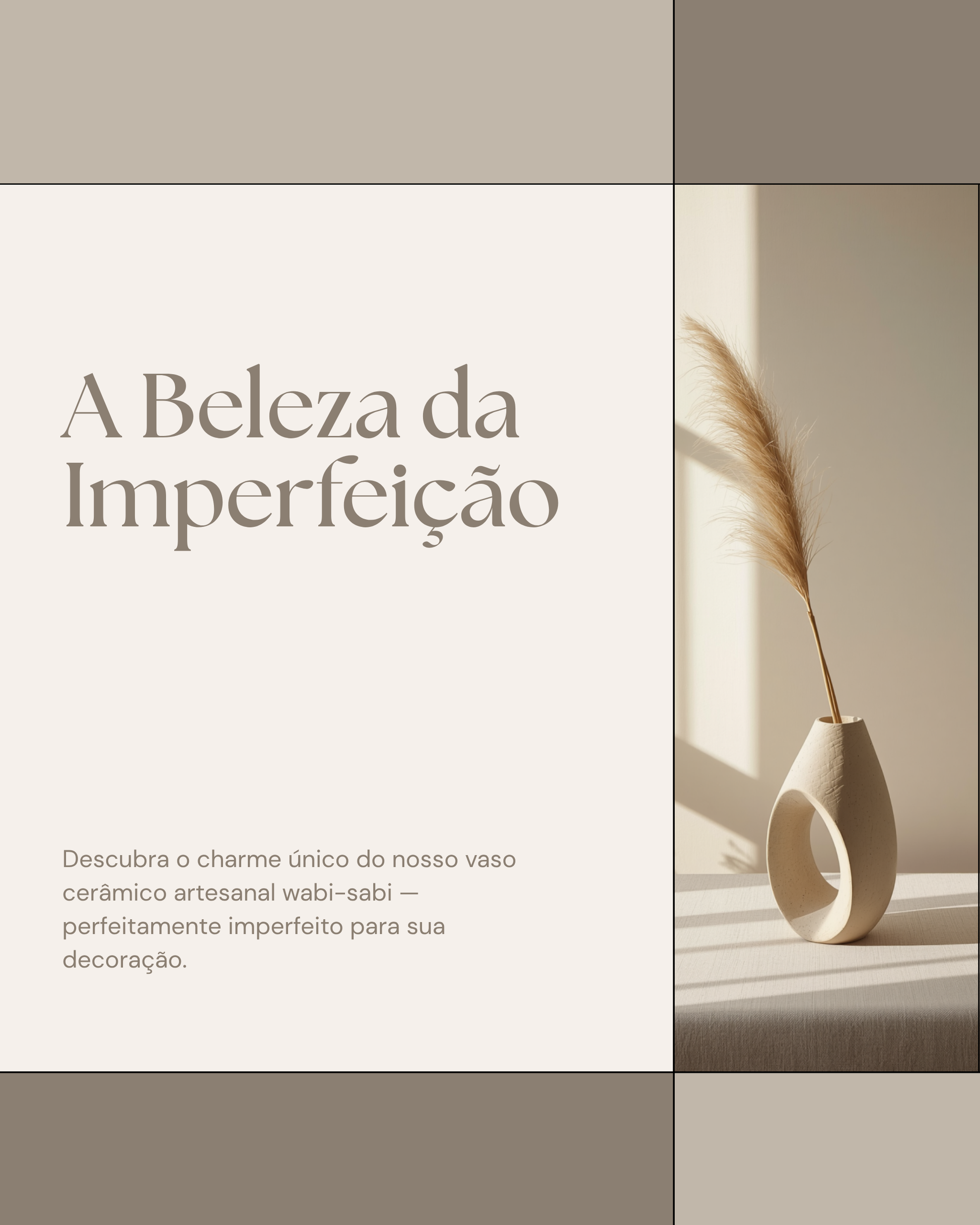 A Beleza da Imperfeição — Vaso Cerâmica Wabi-Sabi | Aura Decore