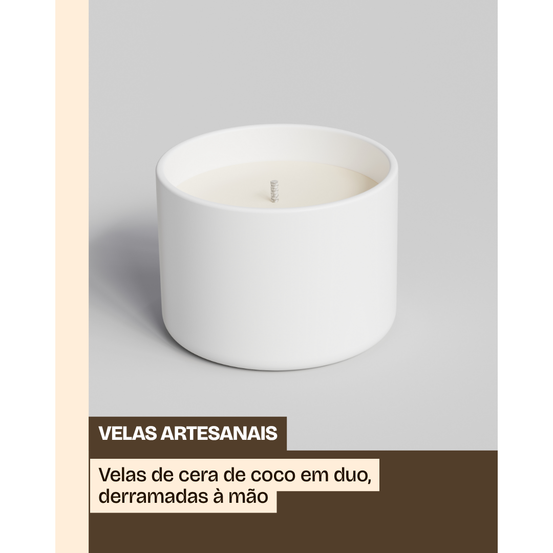 Vela Artesanal de Coco — Duo Pack