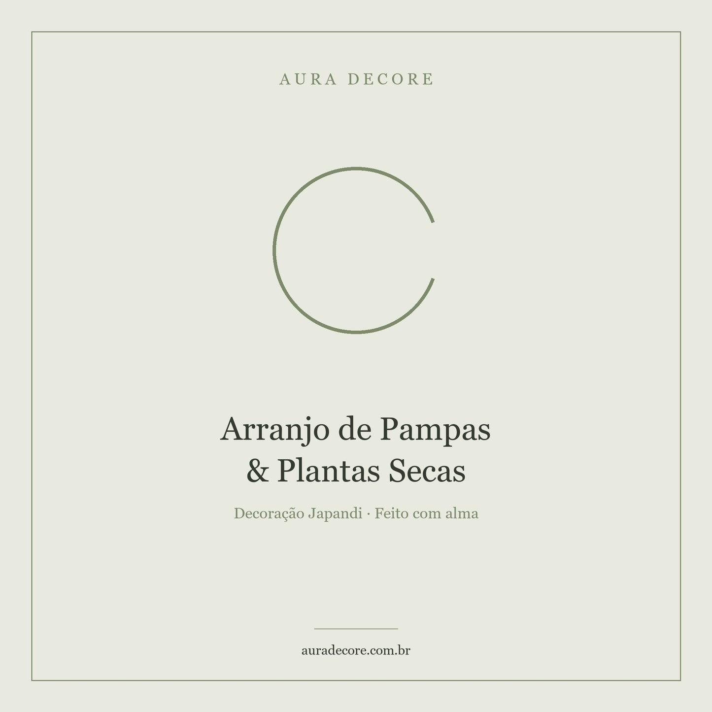 Arranjo Pampas e Plantas Secas — Botânica Decorativa | Aura Decore