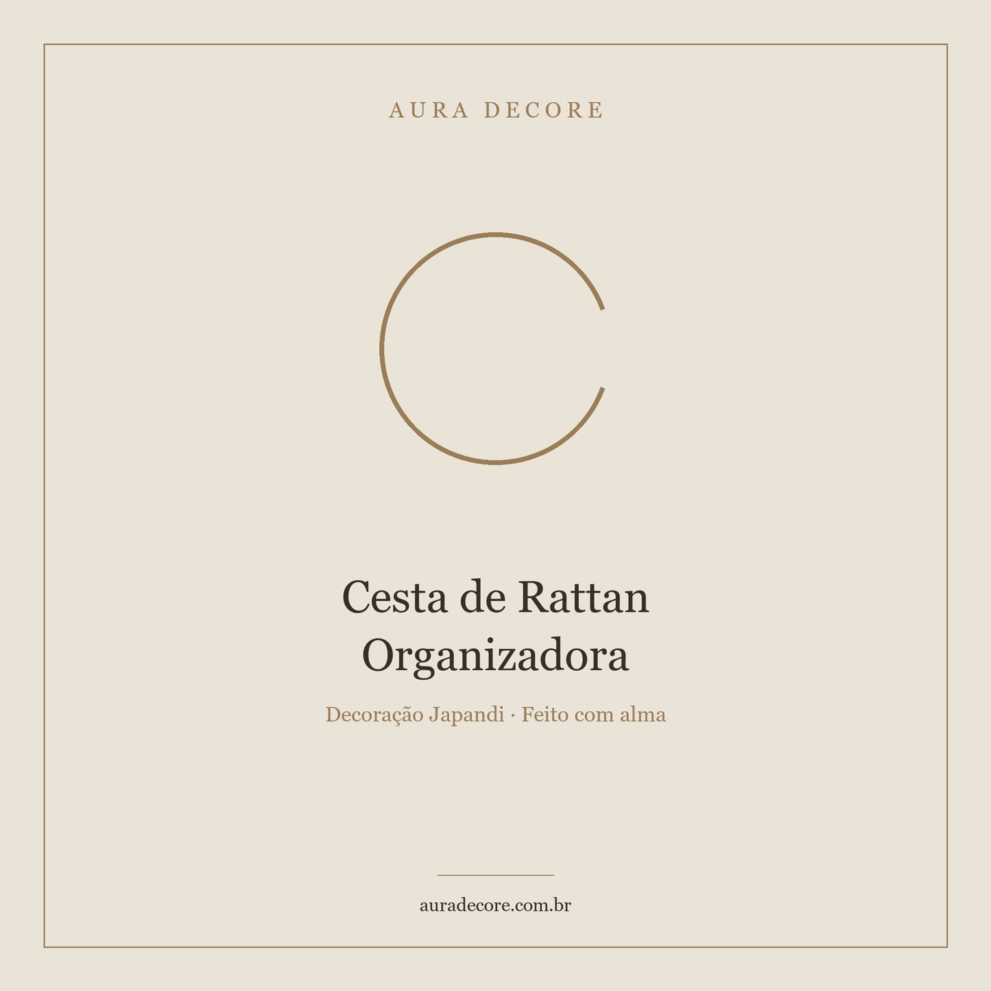 Cesta Rattan Oval — Organiza Decora Transforma | Aura Decore