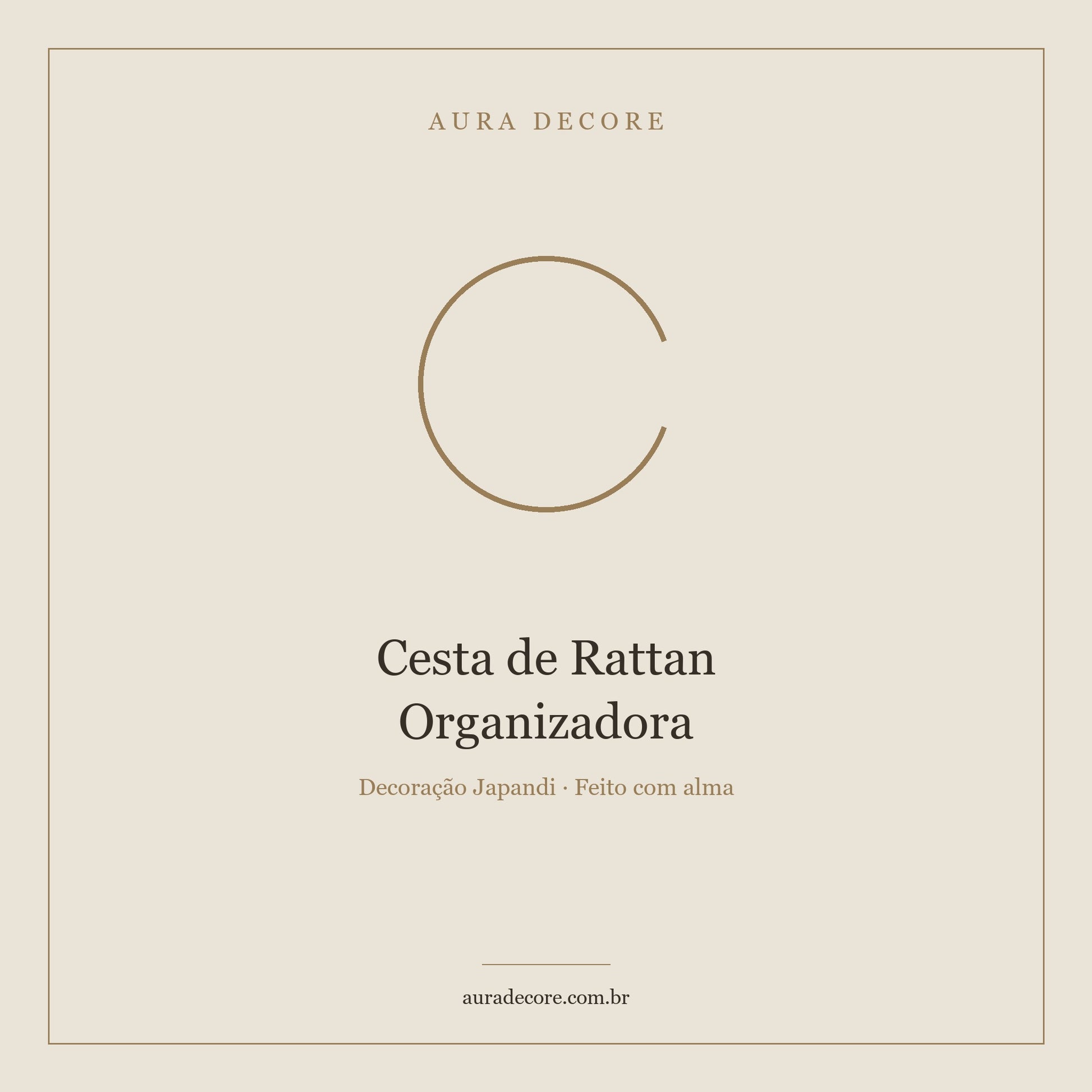 Cesta Rattan Oval — Organiza Decora Transforma | Aura Decore