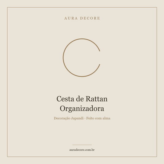 Cesta Rattan Oval — Organiza Decora Transforma | Aura Decore