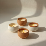 Porta-Tealight Cerâmica — Set 4 Peças