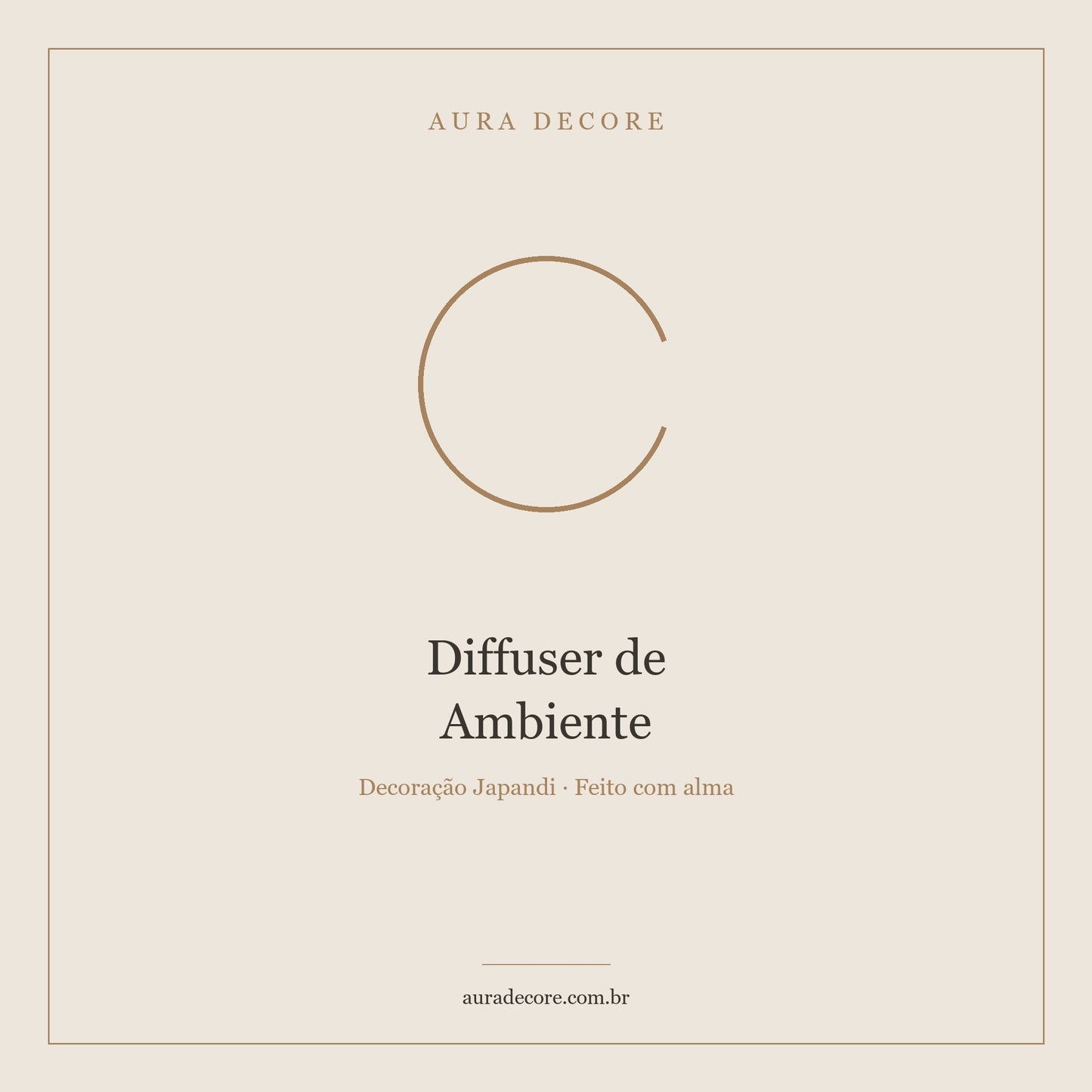 Diffuser Ambiente Varetas Aromáticas Reed — Natural 60 dias | Aura Decore