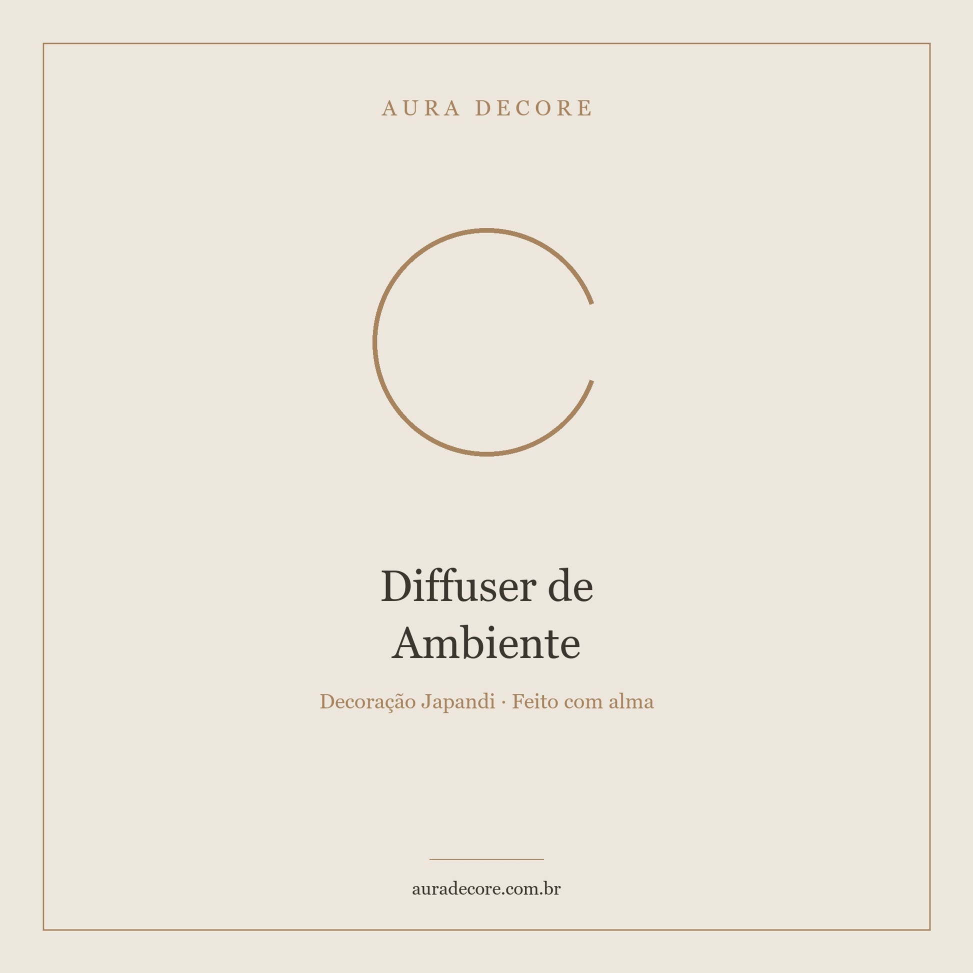 Diffuser Ambiente Varetas Aromáticas Reed — Natural 60 dias | Aura Decore