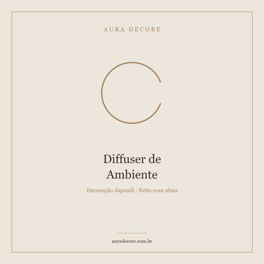 Diffuser Ambiente Varetas Aromáticas Reed — Natural 60 dias | Aura Decore