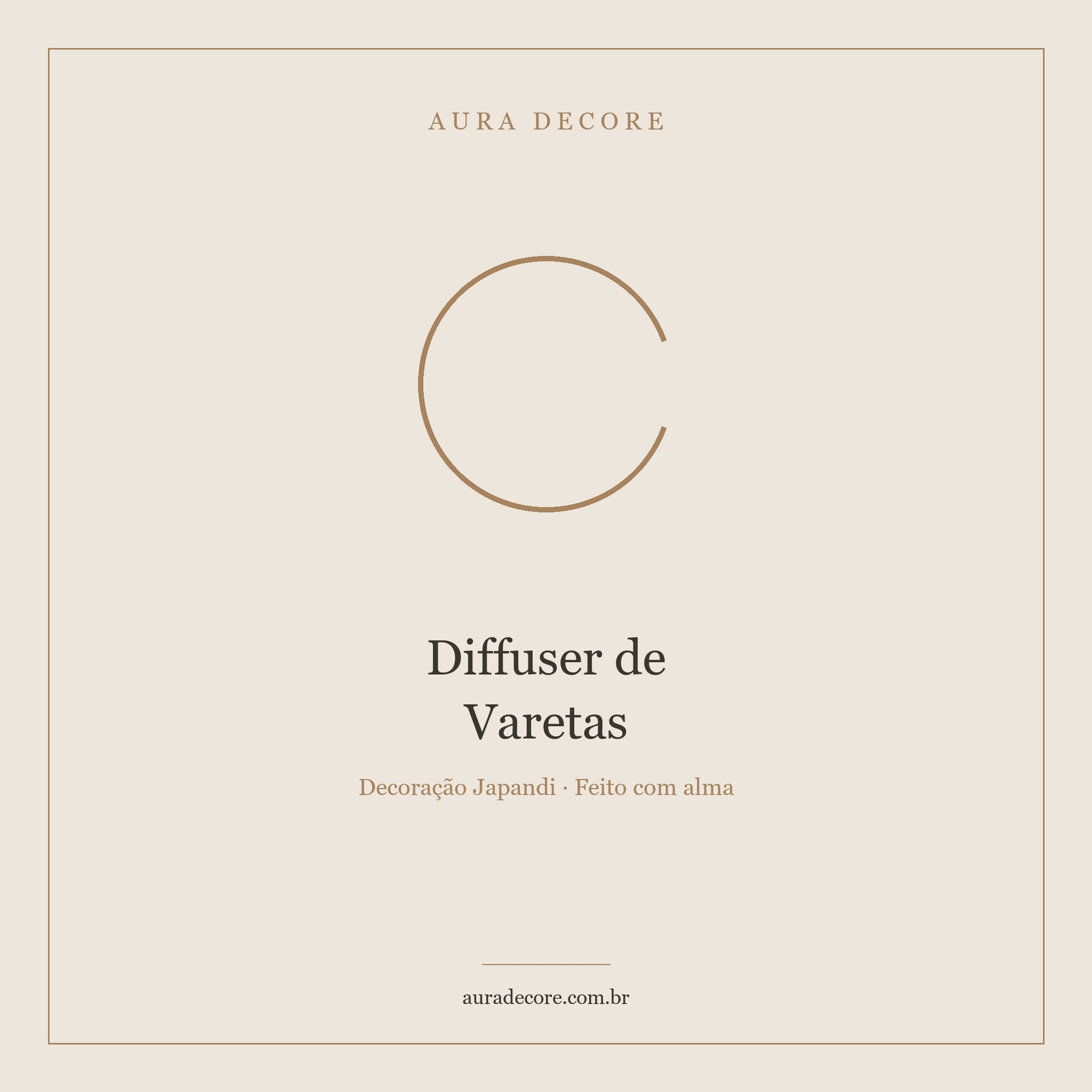 Diffuser Varetas Blend Exclusivo 200ml — Aroma Natural 90 dias | Aura Decore