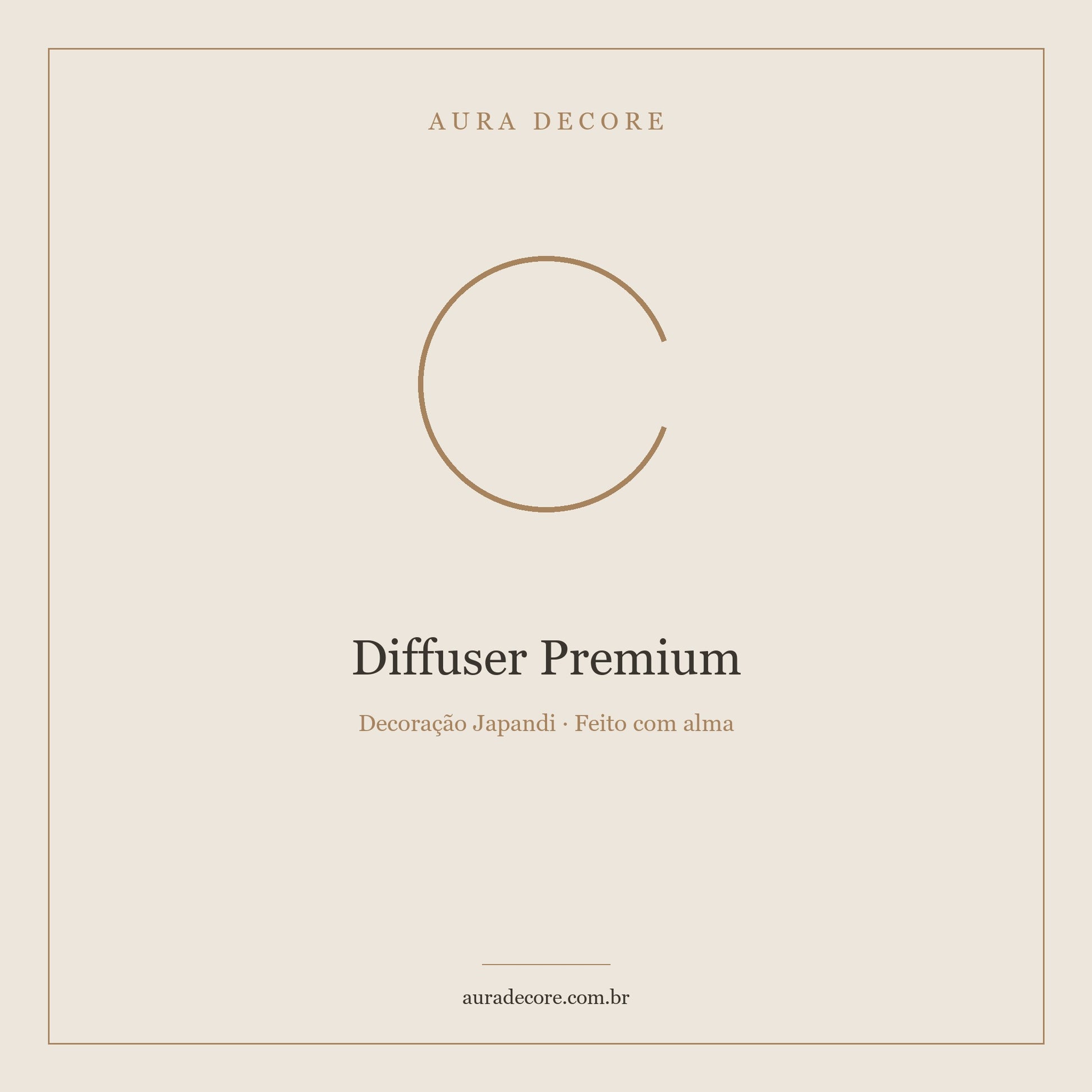 Diffuser Premium Cedro Sândalo 200ml — Aroma 90 dias | Aura Decore