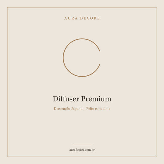 Diffuser Premium Cedro Sândalo 200ml — Aroma 90 dias | Aura Decore