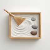 Mini Jardim Zen de Areia — Desktop Zen