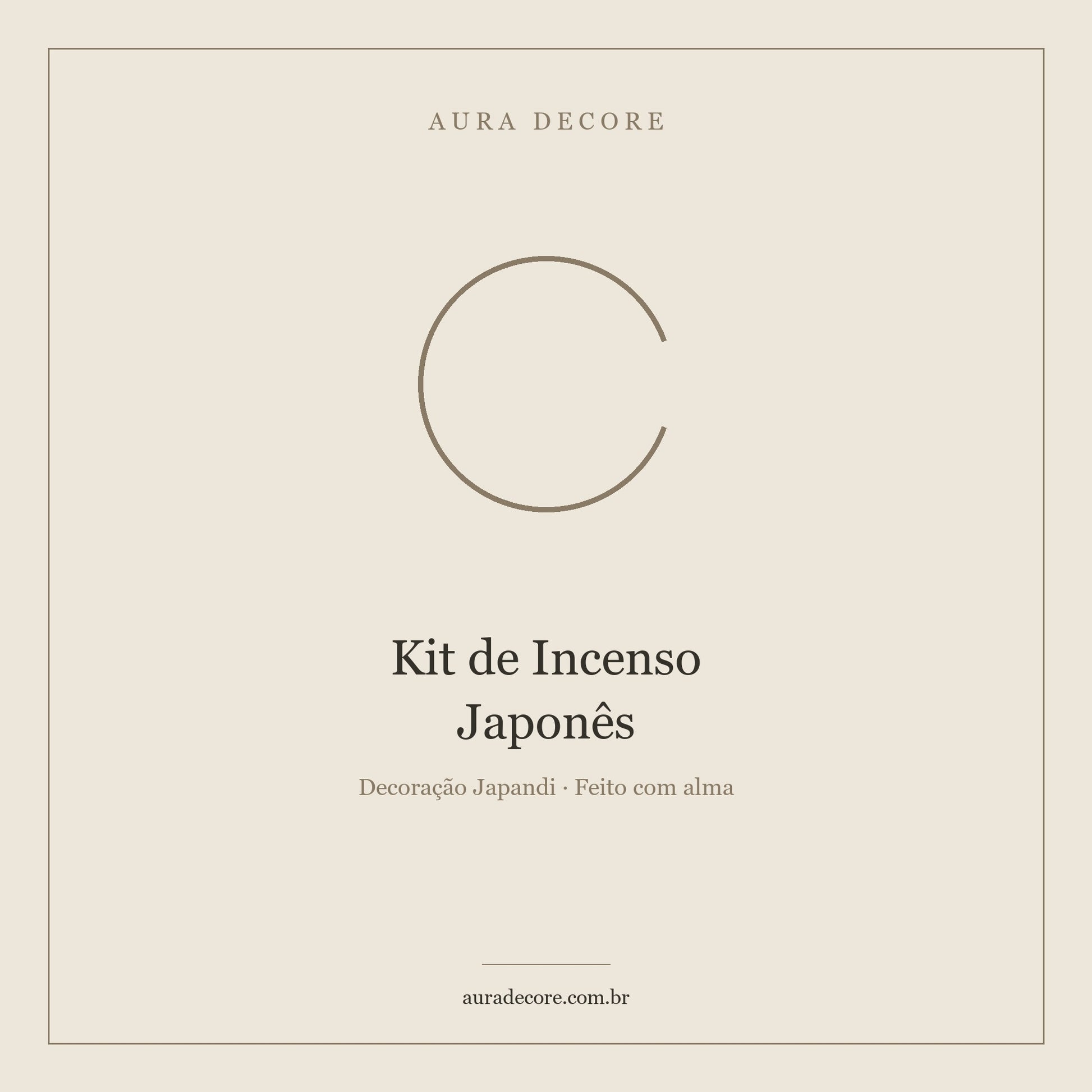 Kit Incenso Japonês 20 Varetas Artesanais — Ritual Completo | Aura Decore