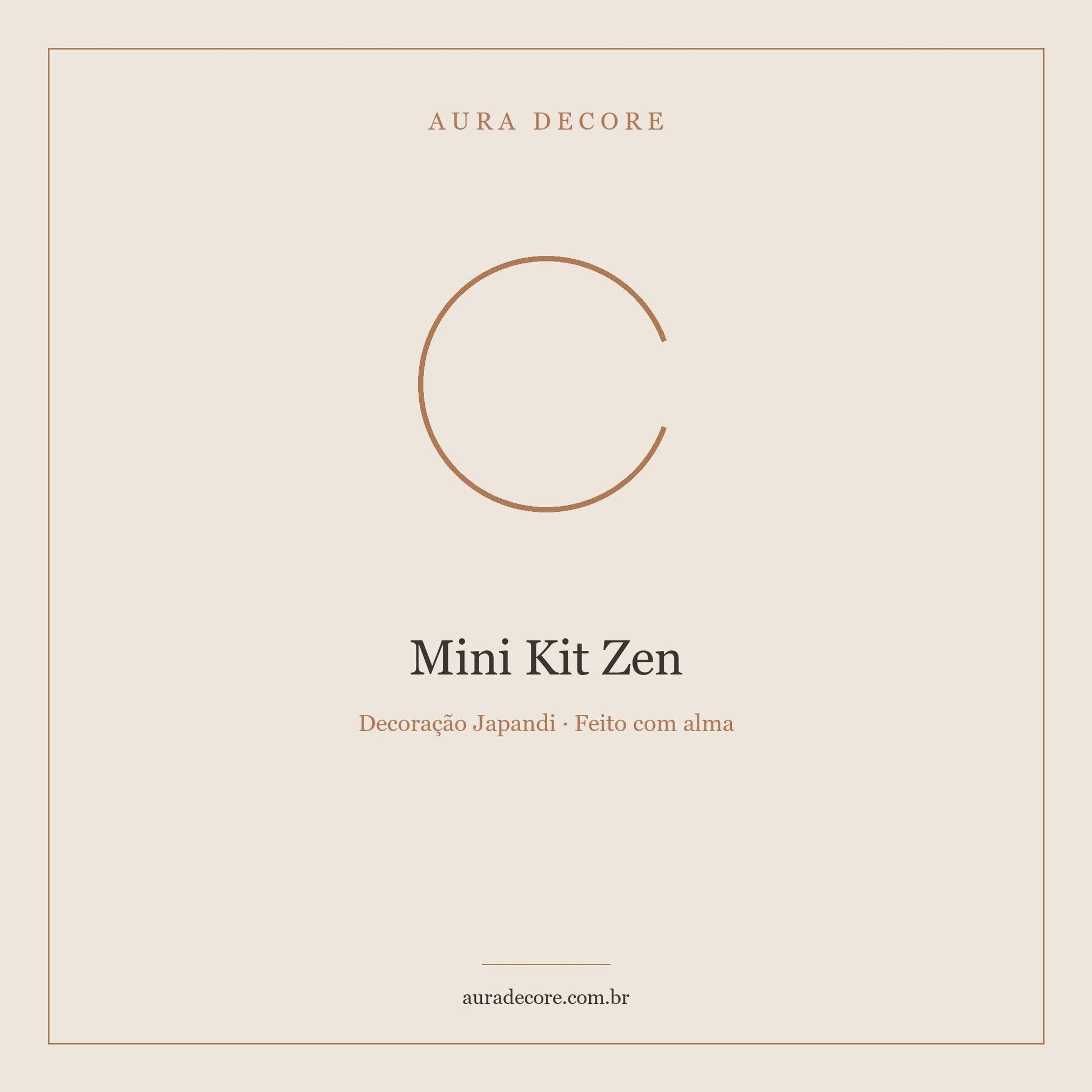 Mini Kit Zen Starter Aura 3 Rituais — Presente Perfeito | Aura Decore
