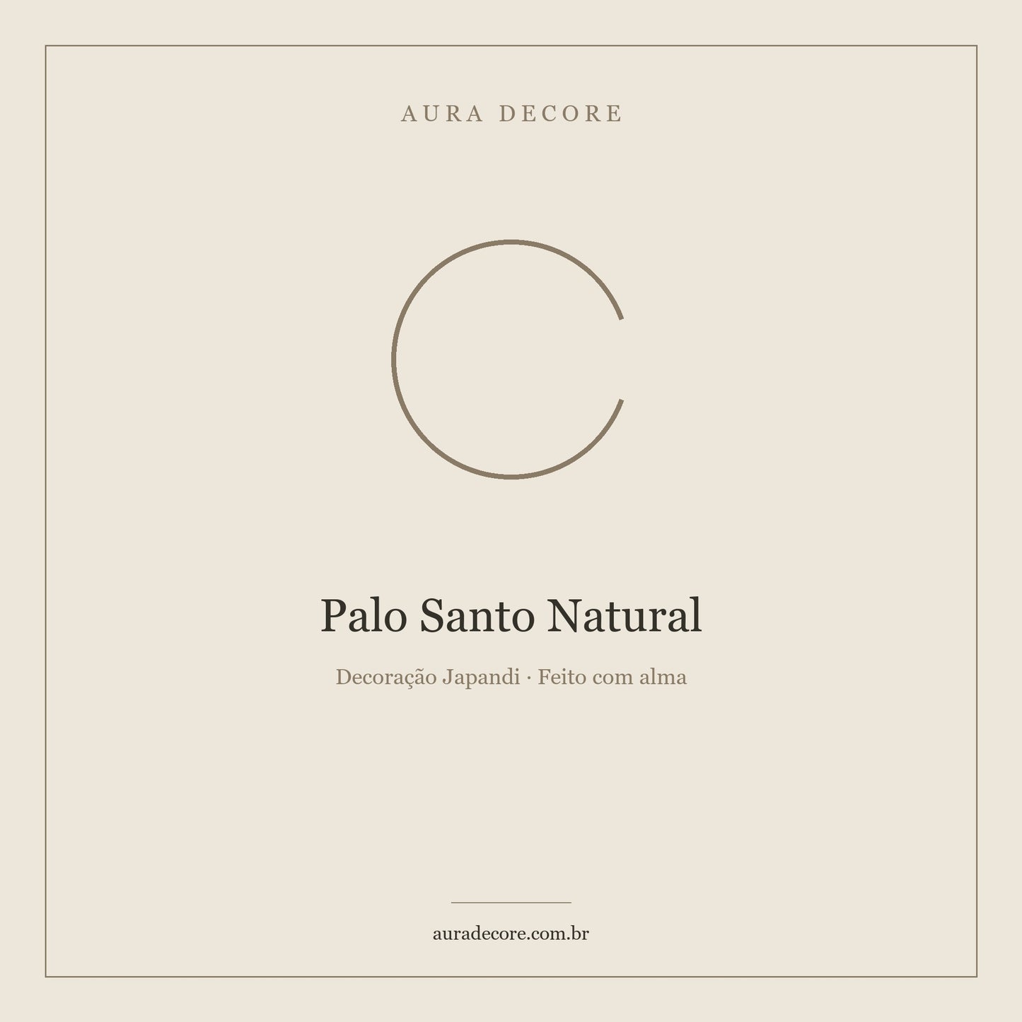 Palo Santo Natural Pack 3 Palitos — Limpeza e Ritual | Aura Decore