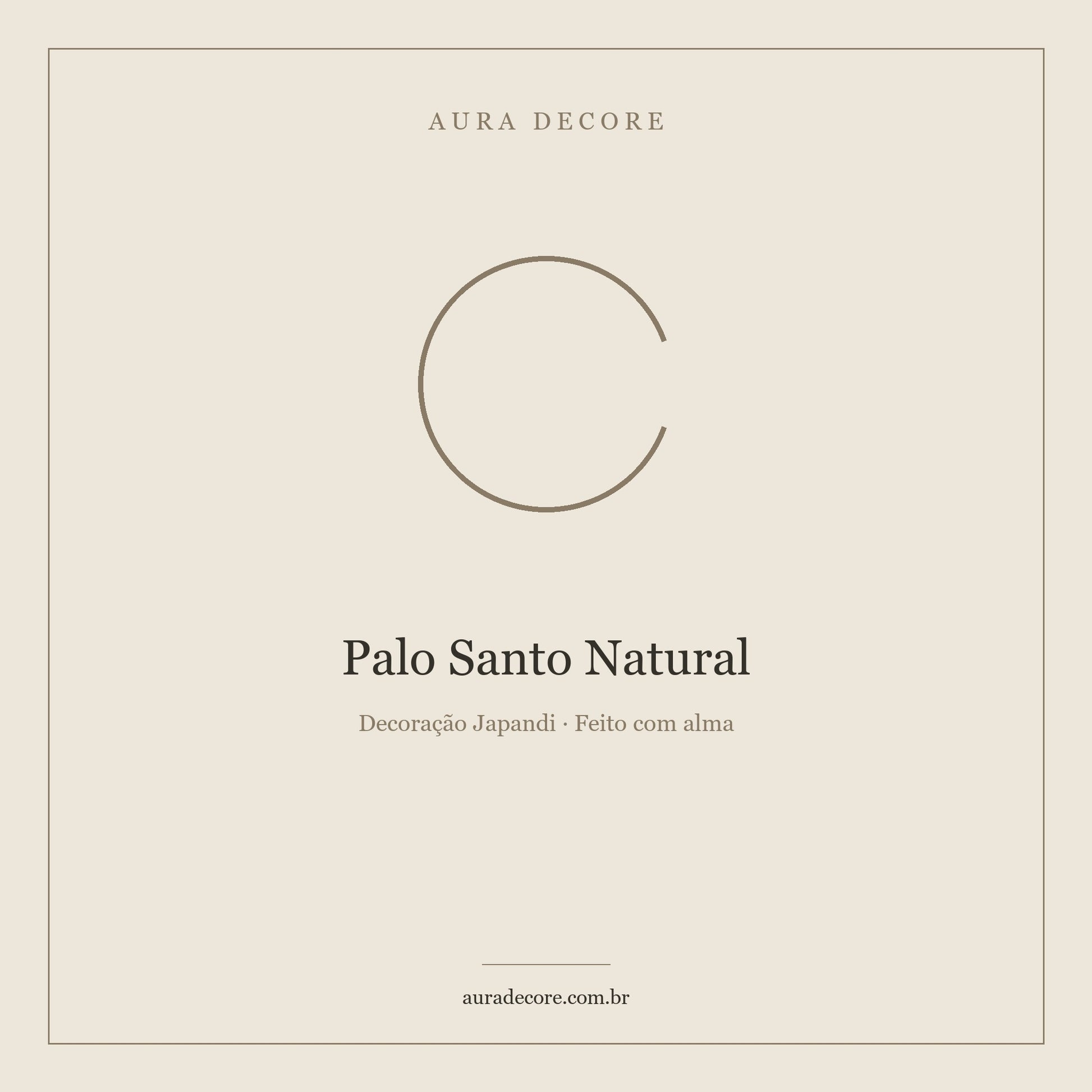 Palo Santo Natural Pack 3 Palitos — Limpeza e Ritual | Aura Decore
