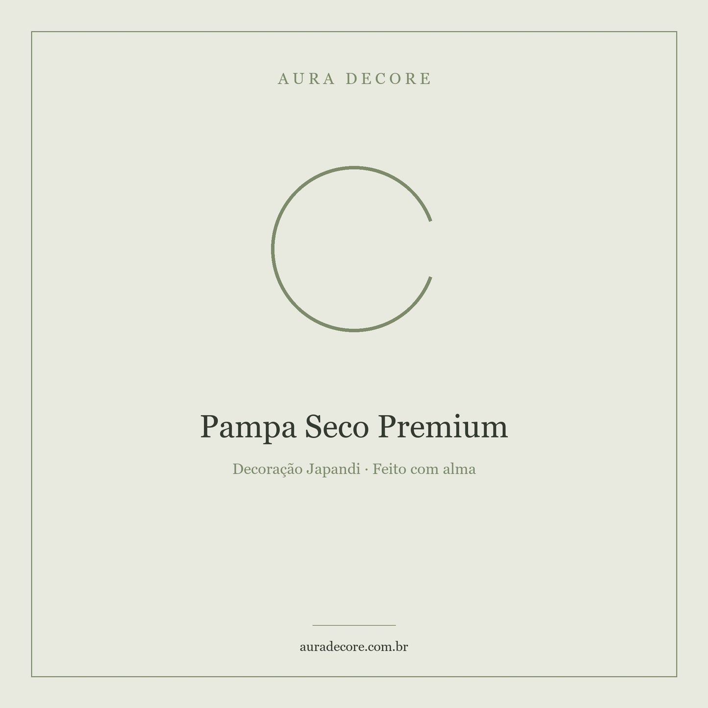 Pampa Seco Premium Natural — Botânica Seca Decoração Japandi | Aura Decore