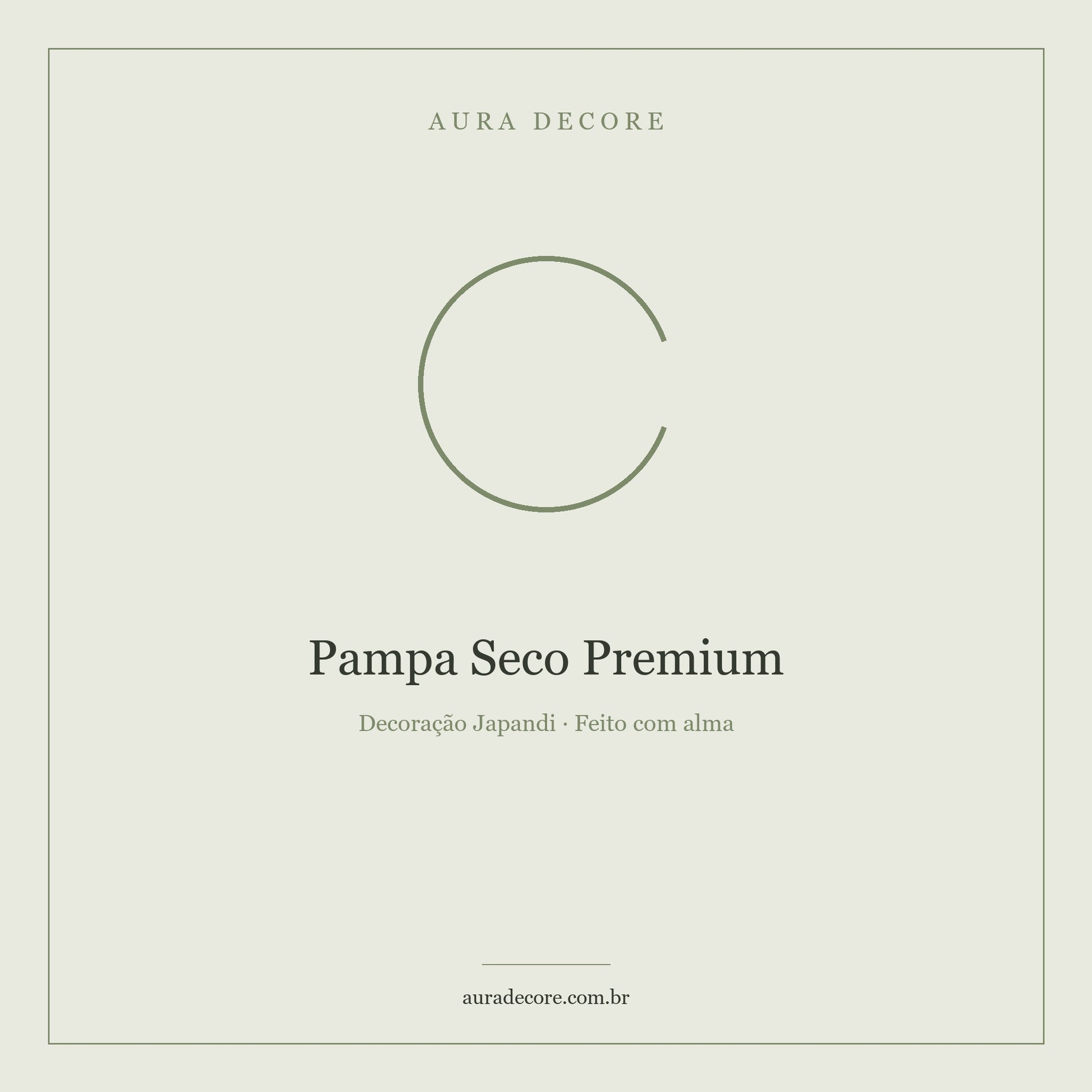Pampa Seco Premium Natural — Botânica Seca Decoração Japandi | Aura Decore
