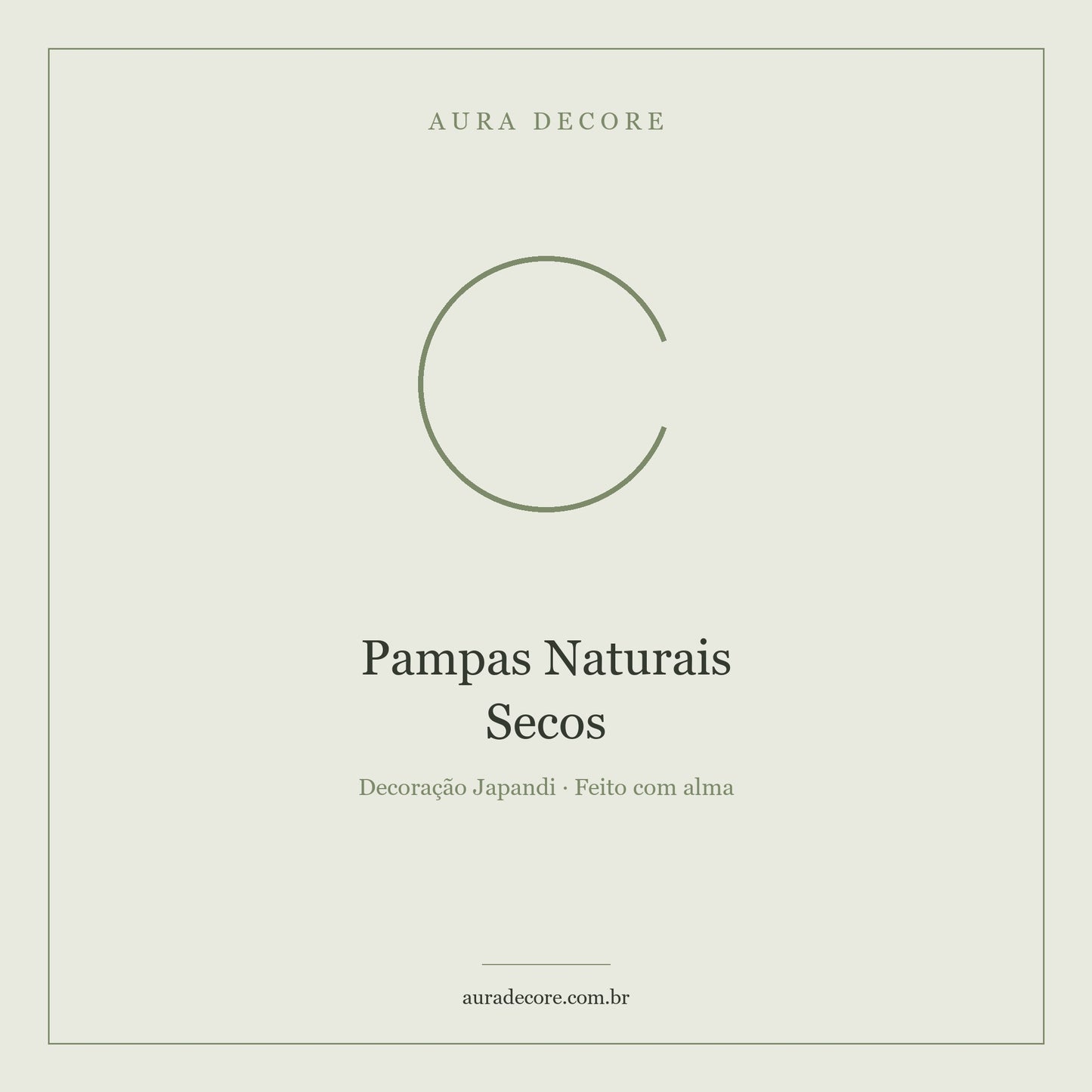 Pampas Naturais Secos Buquê — Botânica Decorativa Japandi | Aura Decore