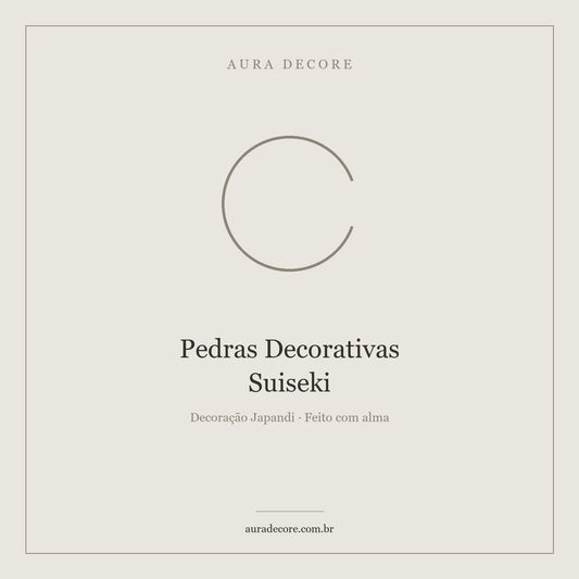 Pedras Suiseki Trio Natural — Arte Contemplação Japandi | Aura Decore