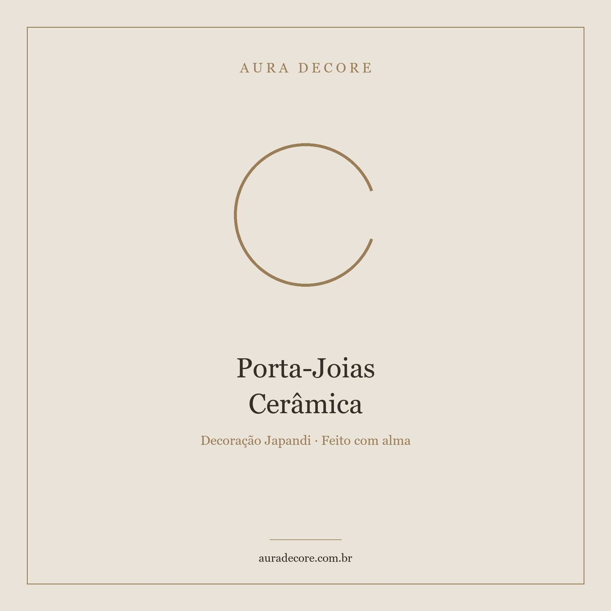 Porta-Joias Cerâmica Branco Minimal — O Lugar Certo para Suas Joias | Aura Decore
