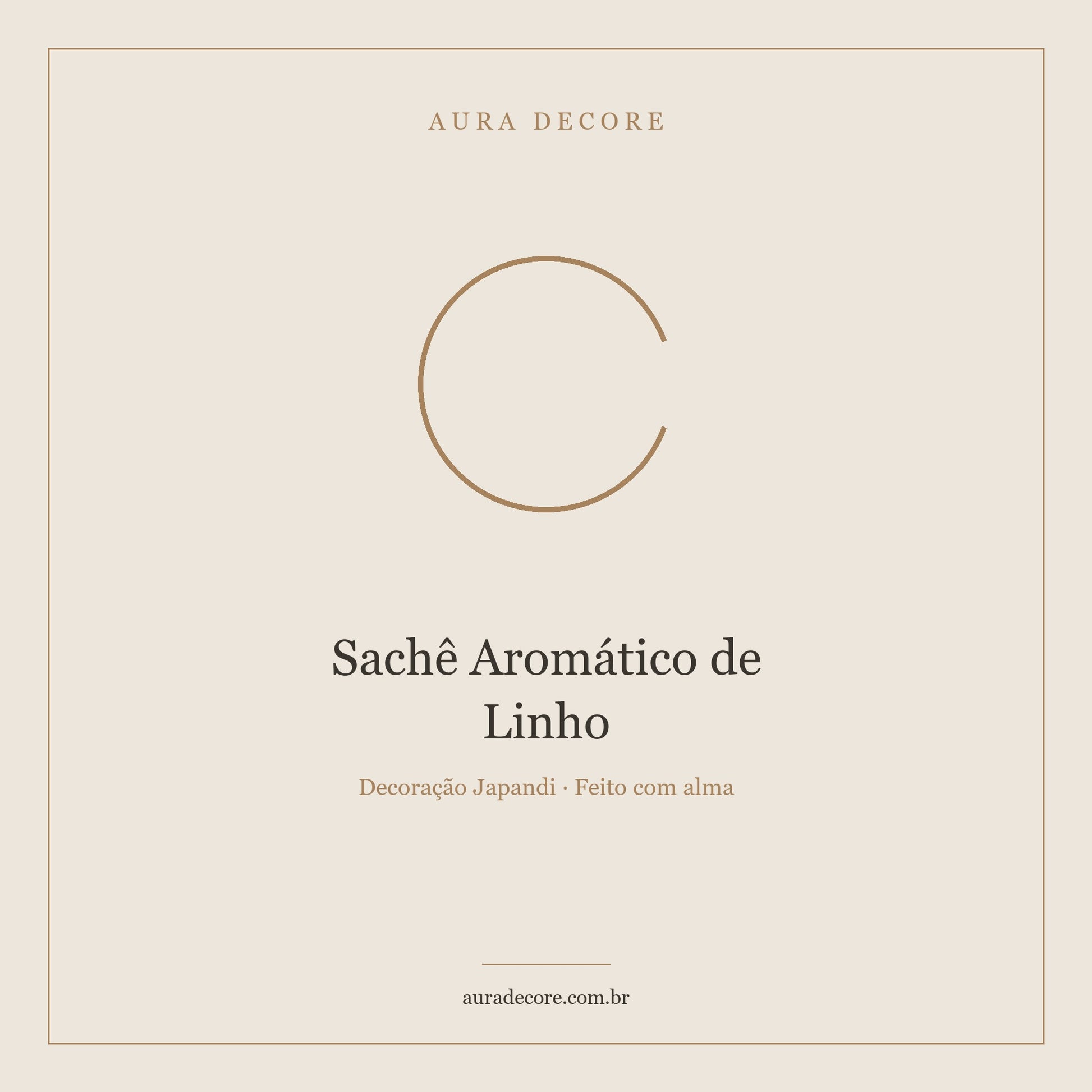 Sachê Aromático Linho Lavanda Cedro — O Cheiro do Lar | Aura Decore
