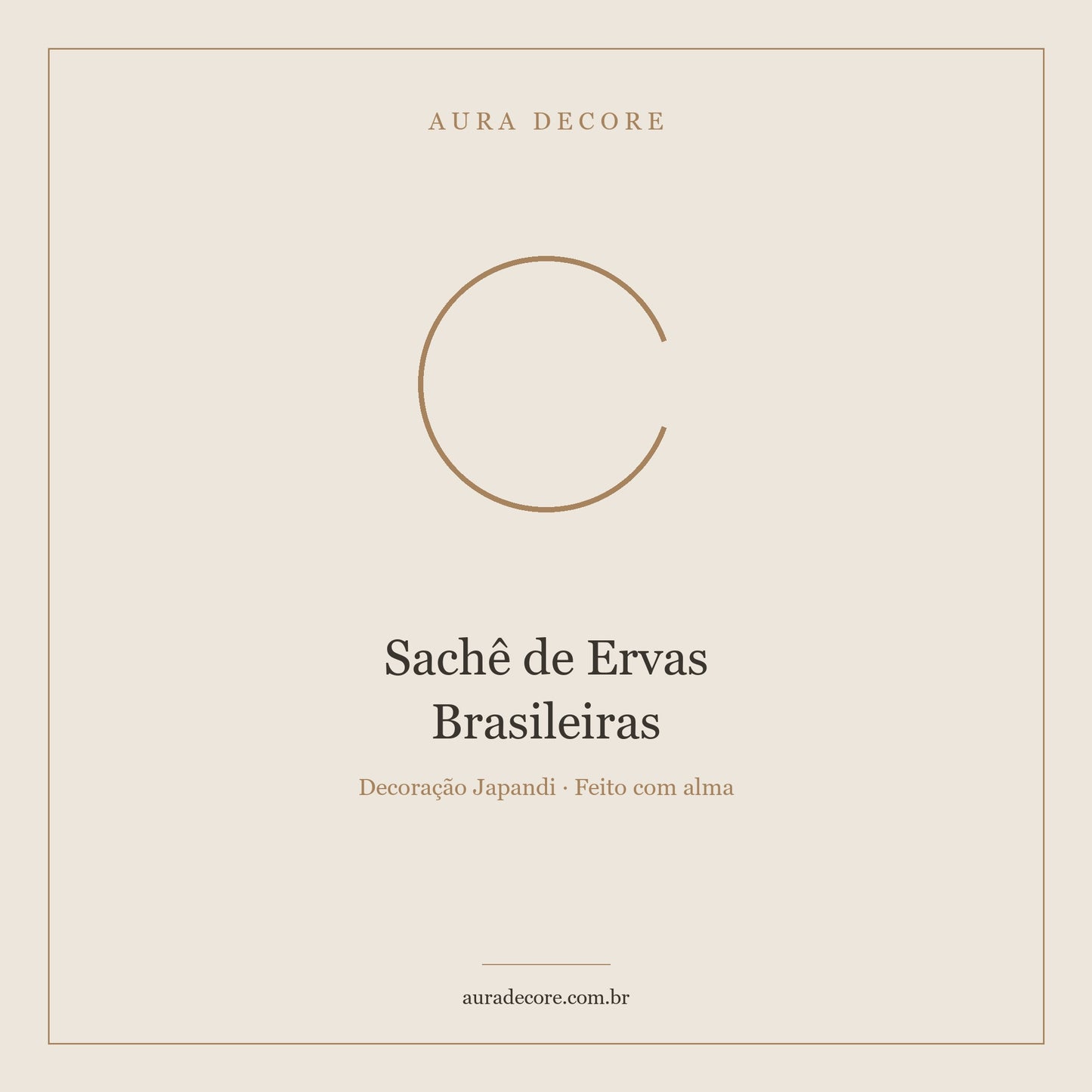 Sachê Ervas Brasileiras Sakura — Lavanda Alecrim Natural | Aura Decore