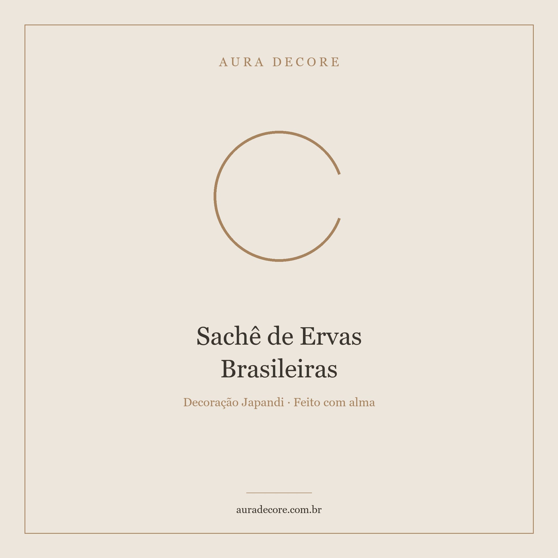 Sachê Ervas Brasileiras Sakura — Lavanda Alecrim Natural | Aura Decore