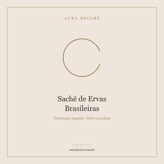 Sachê Ervas Brasileiras Sakura — Lavanda Alecrim Natural | Aura Decore