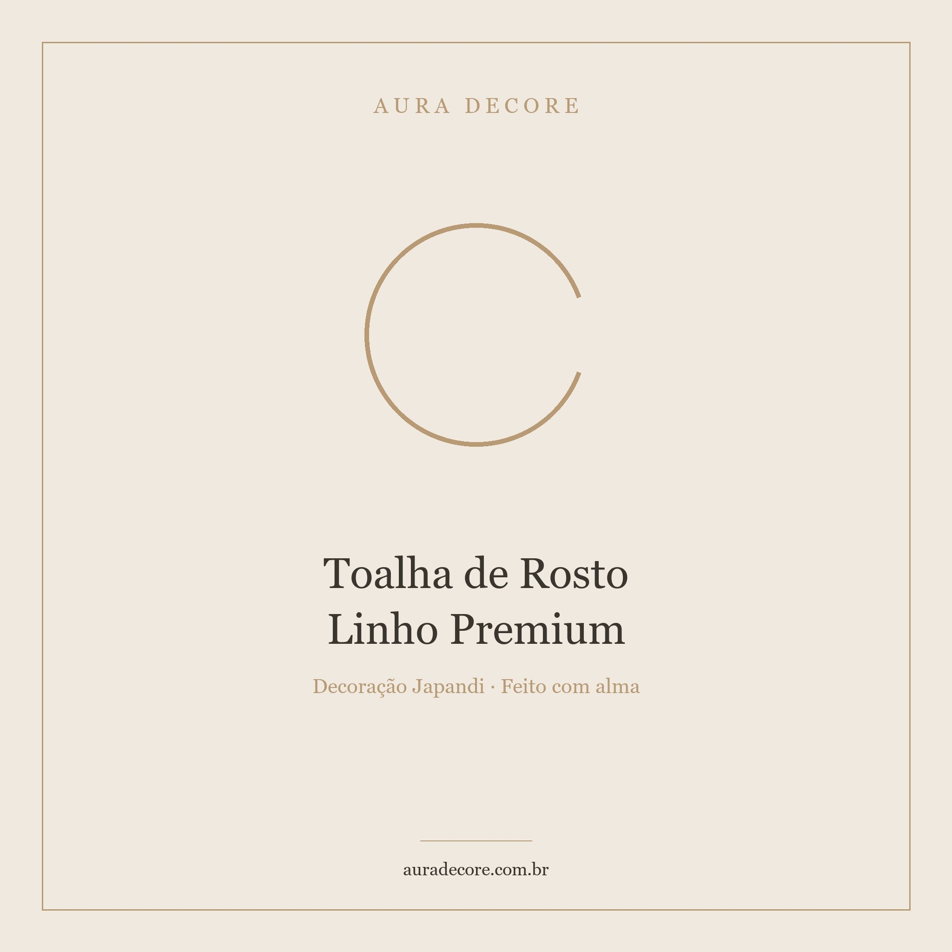 Toalha Rosto Linho Premium Set 2 — Banheiro Japandi Orgânico | Aura Decore