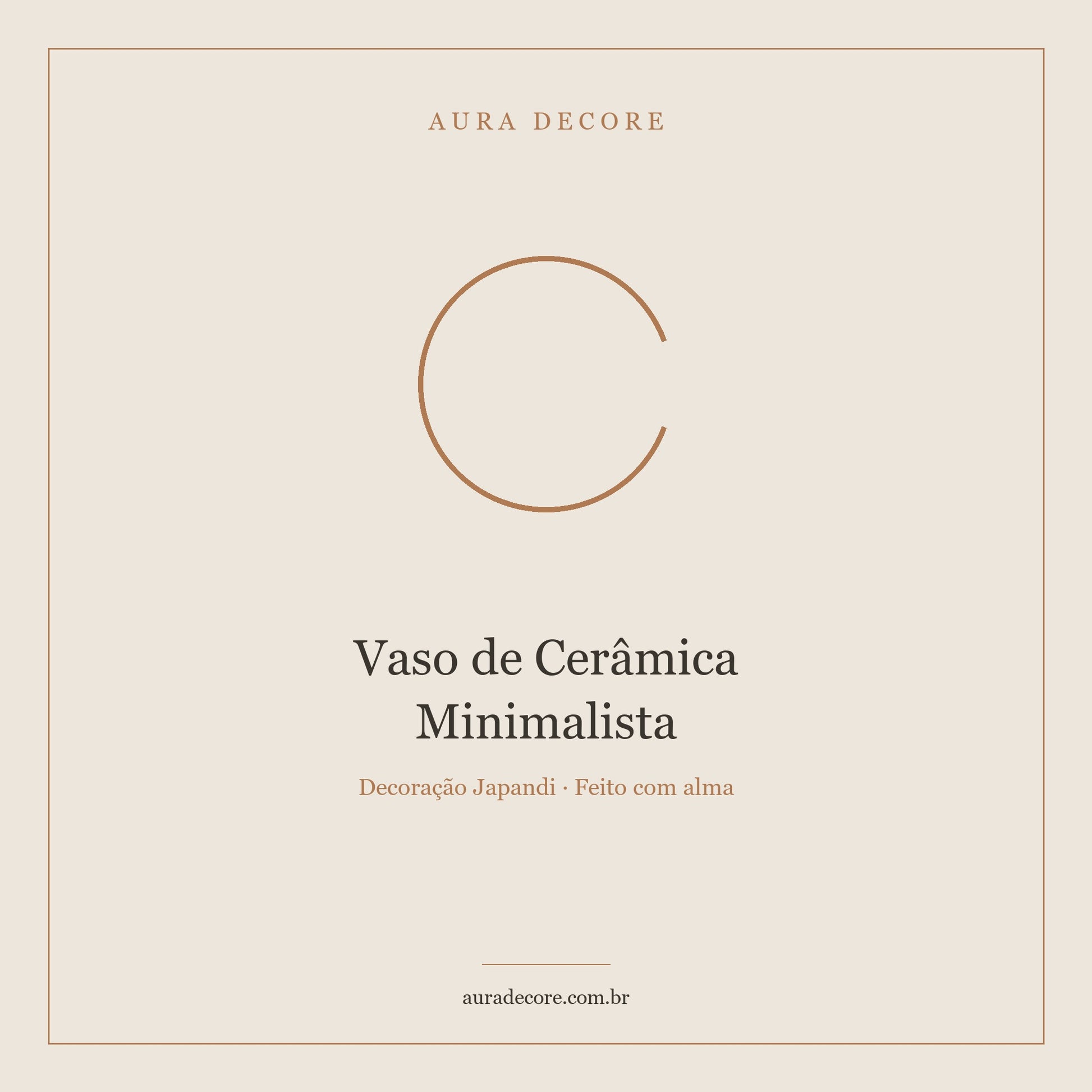 Vaso Cerâmica Minimalista Branco — Decoração Japandi Artesanal | Aura Decore